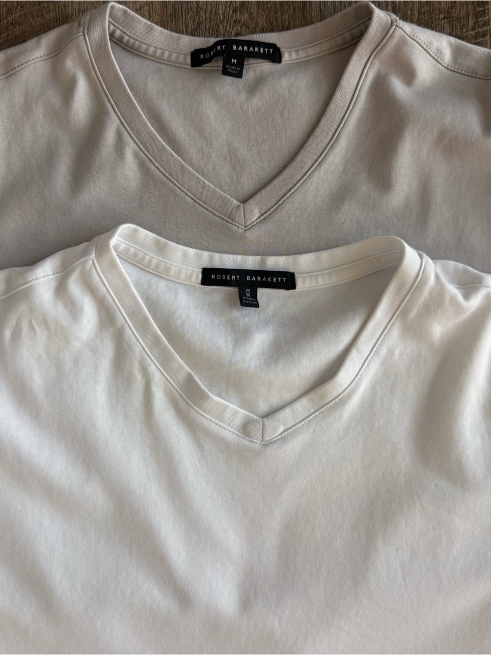 (two) Robert Barakett V-Necks